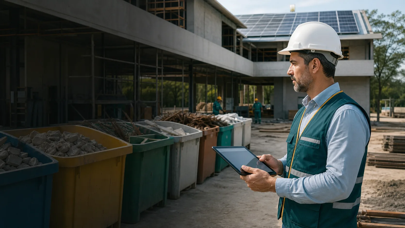 Capa do artigo: ESG na construção civil: como transformar marketing verde em indicadores, lucro e controle real